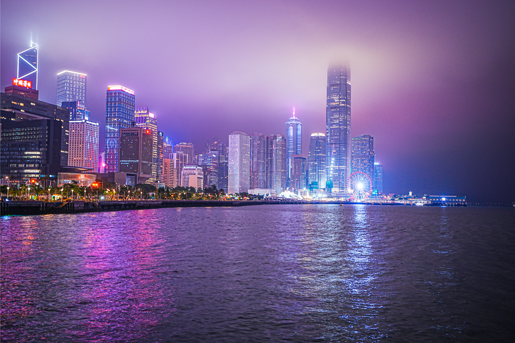 魔法のような香港の夜景