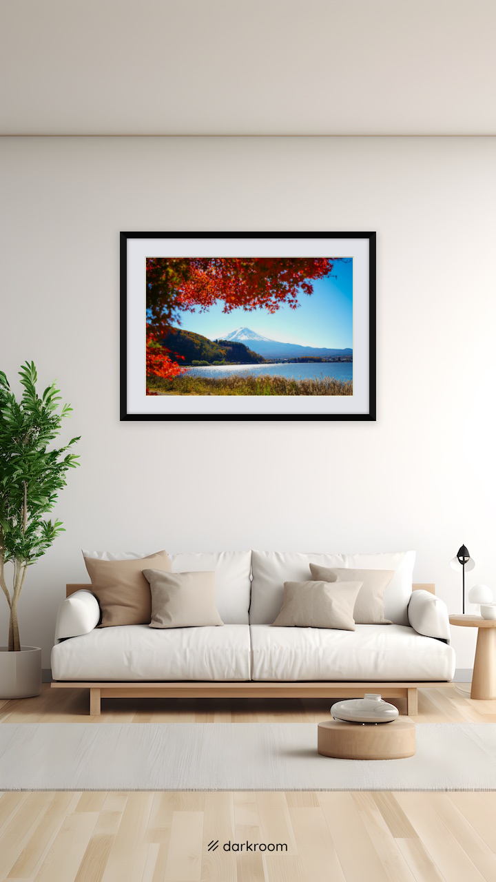 紅葉と富士山の絶景コラボレーション