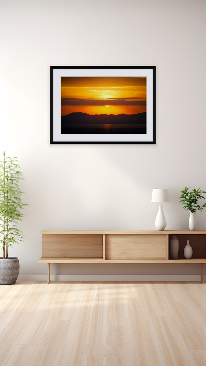 アフィトスの神秘的な日の出