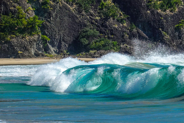 下田の美しい波が踊る海岸線